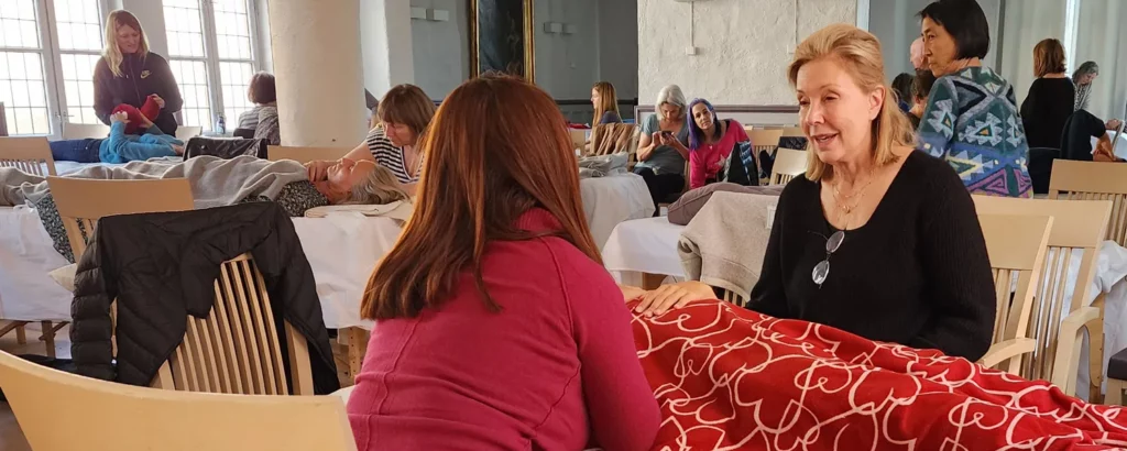dr Aline LaPierre during a NATouch Training